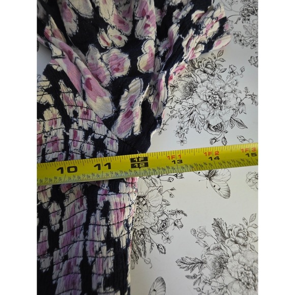 Abercrombie & Fitch Midi Dress Y2K Milkmaid Floral Cottagecore Fairycore Vacay - Picture 6 of 10